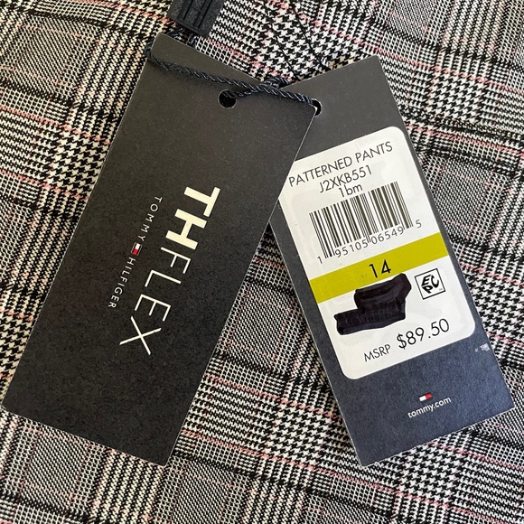 Tommy Hilfiger The Flex Plaid Patterned Ankle Pants 14 - Picture 11 of 12